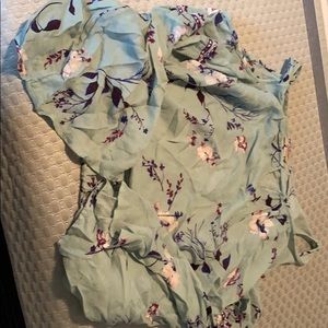 Cute blue floral blouse